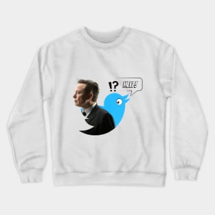 Elon musk and twitter T-Shirt Crewneck Sweatshirt